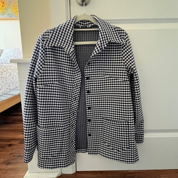 Vintage 70's Checkered "Dagger Collar" Jacket, EUC - Picture 3 of 3